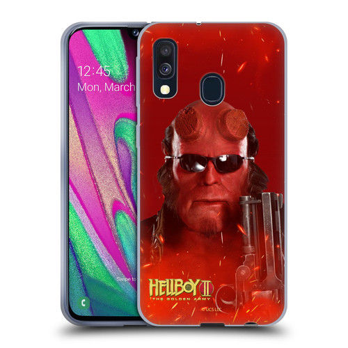 Hellboy II Graphics Right Hand of Doom Soft Gel Case for Samsung Galaxy A40 (2019)