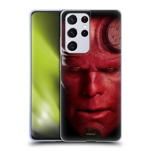 Hellboy II Graphics Face Portrait Soft Gel Case for Samsung Galaxy S21 Ultra 5G