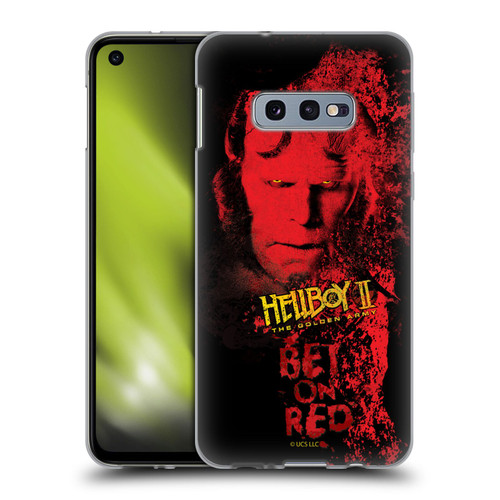 Hellboy II Graphics Bet On Red Soft Gel Case for Samsung Galaxy S10e