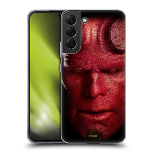 Hellboy II Graphics Face Portrait Soft Gel Case for Samsung Galaxy S22+ 5G