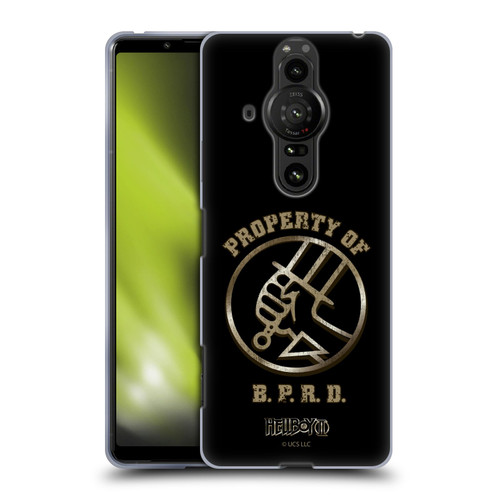 Hellboy II Graphics Property of BPRD Soft Gel Case for Sony Xperia Pro-I