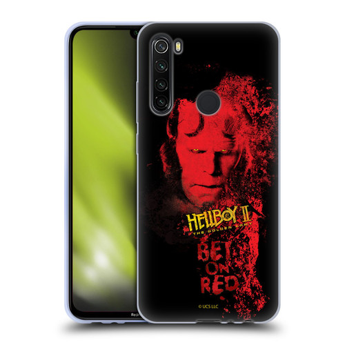 Hellboy II Graphics Bet On Red Soft Gel Case for Xiaomi Redmi Note 8T