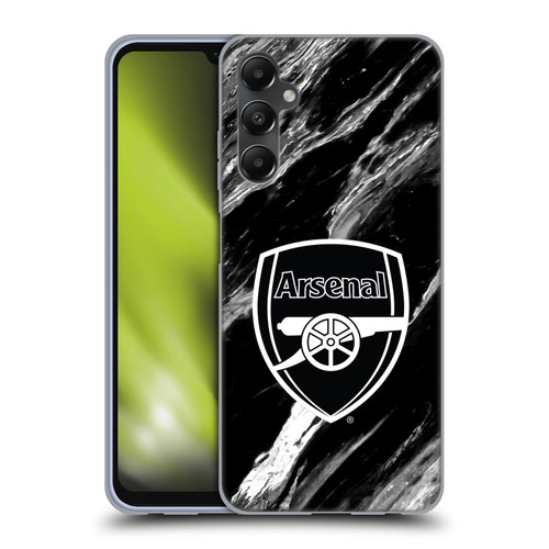 Arsenal FC Crest Patterns Marble Soft Gel Case for Samsung Galaxy A05s