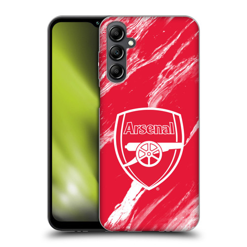 Arsenal FC Crest Patterns Red Marble Soft Gel Case for Samsung Galaxy M14 5G