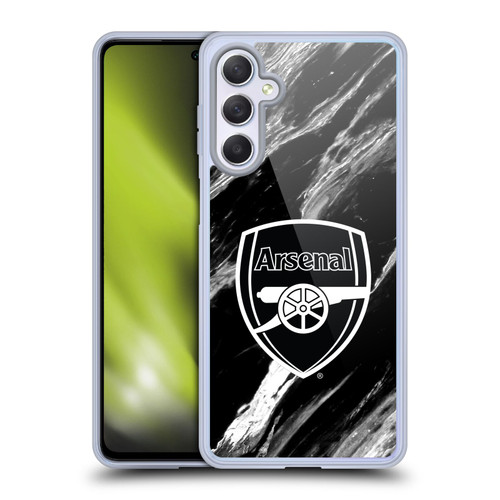 Arsenal FC Crest Patterns Marble Soft Gel Case for Samsung Galaxy M54 5G