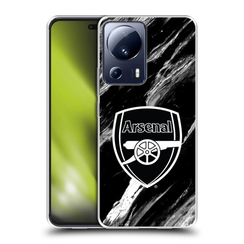 Arsenal FC Crest Patterns Marble Soft Gel Case for Xiaomi 13 Lite 5G