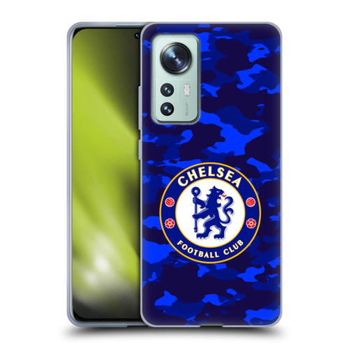 Chelsea Football Club Crest Camouflage Soft Gel Case for Xiaomi 12