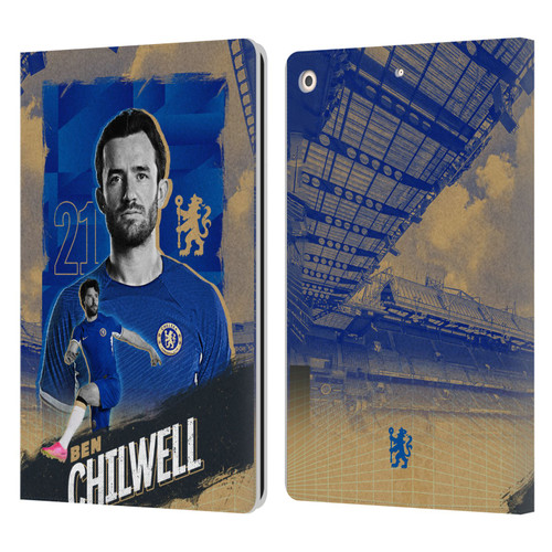 Chelsea Football Club 2023/24 First Team Ben Chilwell Leather Book Wallet Case Cover For Apple iPad 10.2 2019/2020/2021