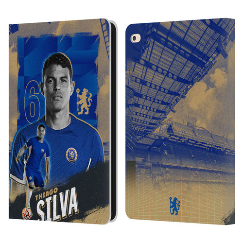 Chelsea Football Club 2023/24 First Team Thiago Silva Leather Book Wallet Case Cover For Apple iPad Air 2 (2014)