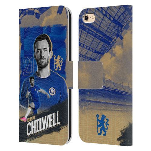 Chelsea Football Club 2023/24 First Team Ben Chilwell Leather Book Wallet Case Cover For Apple iPhone 6 / iPhone 6s