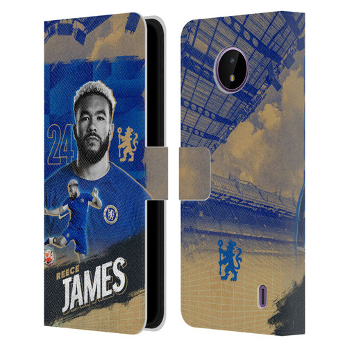 Chelsea Football Club 2023/24 First Team Reece James Leather Book Wallet Case Cover For Nokia C10 / C20