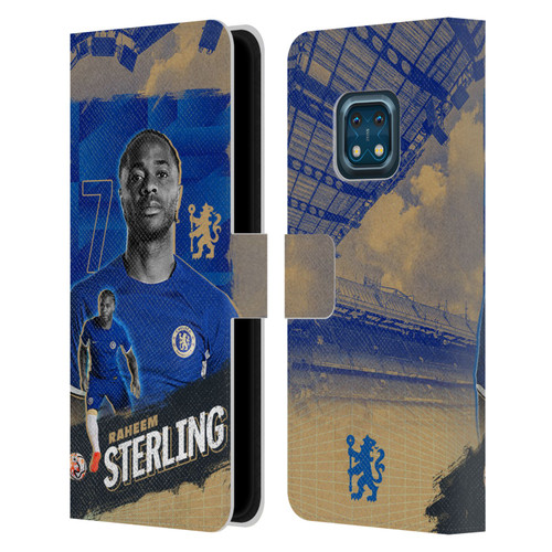 Chelsea Football Club 2023/24 First Team Raheem Sterling Leather Book Wallet Case Cover For Nokia XR20
