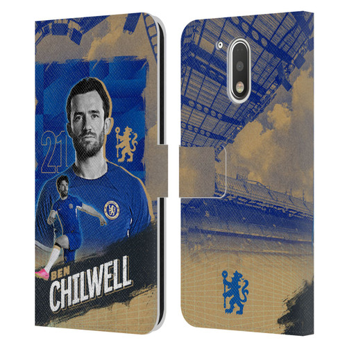 Chelsea Football Club 2023/24 First Team Ben Chilwell Leather Book Wallet Case Cover For Motorola Moto G41