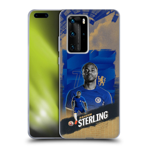 Chelsea Football Club 2023/24 First Team Raheem Sterling Soft Gel Case for Huawei P40 Pro / P40 Pro Plus 5G