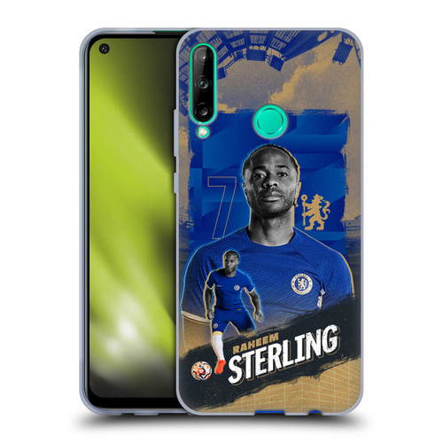 Chelsea Football Club 2023/24 First Team Raheem Sterling Soft Gel Case for Huawei P40 lite E