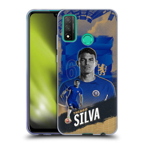 Chelsea Football Club 2023/24 First Team Thiago Silva Soft Gel Case for Huawei P Smart (2020)
