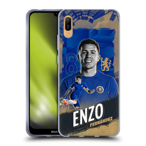 Chelsea Football Club 2023/24 First Team Enzo Fernández Soft Gel Case for Huawei Y6 Pro (2019)