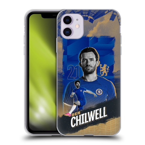 Chelsea Football Club 2023/24 First Team Ben Chilwell Soft Gel Case for Apple iPhone 11