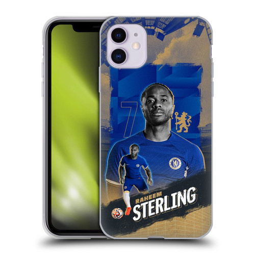 Chelsea Football Club 2023/24 First Team Raheem Sterling Soft Gel Case for Apple iPhone 11