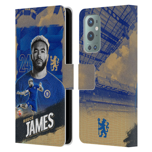 Chelsea Football Club 2023/24 First Team Reece James Leather Book Wallet Case Cover For OnePlus 9