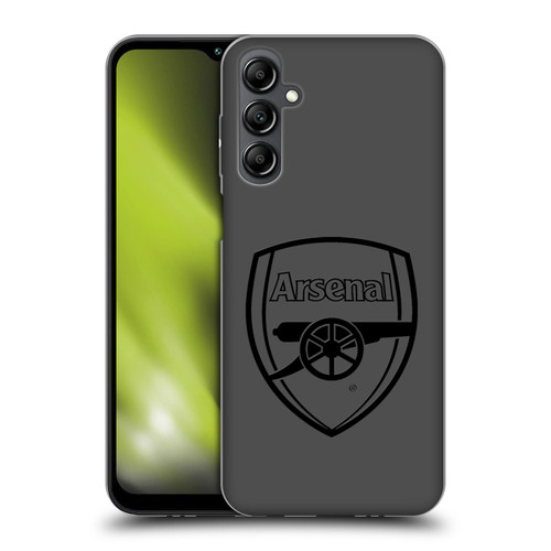 Arsenal FC Crest 2 Black Logo Soft Gel Case for Samsung Galaxy M14 5G