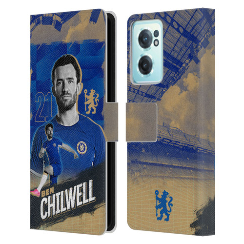 Chelsea Football Club 2023/24 First Team Ben Chilwell Leather Book Wallet Case Cover For OnePlus Nord CE 2 5G