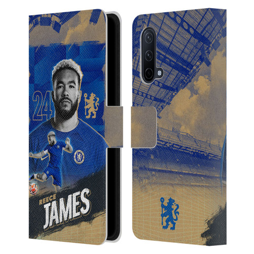 Chelsea Football Club 2023/24 First Team Reece James Leather Book Wallet Case Cover For OnePlus Nord CE 5G