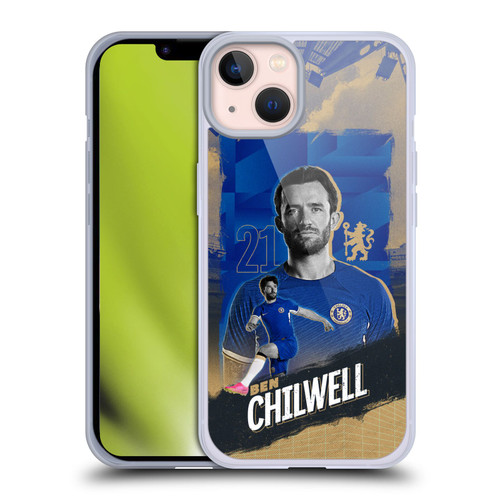 Chelsea Football Club 2023/24 First Team Ben Chilwell Soft Gel Case for Apple iPhone 13