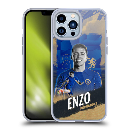 Chelsea Football Club 2023/24 First Team Enzo Fernández Soft Gel Case for Apple iPhone 13 Pro Max