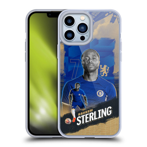 Chelsea Football Club 2023/24 First Team Raheem Sterling Soft Gel Case for Apple iPhone 13 Pro Max