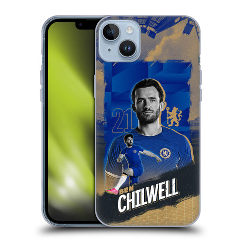 Chelsea Football Club 2023/24 First Team Ben Chilwell Soft Gel Case for Apple iPhone 14 Plus