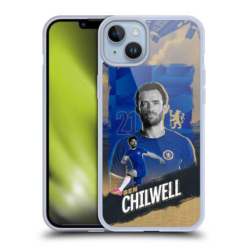Chelsea Football Club 2023/24 First Team Ben Chilwell Soft Gel Case for Apple iPhone 14 Plus