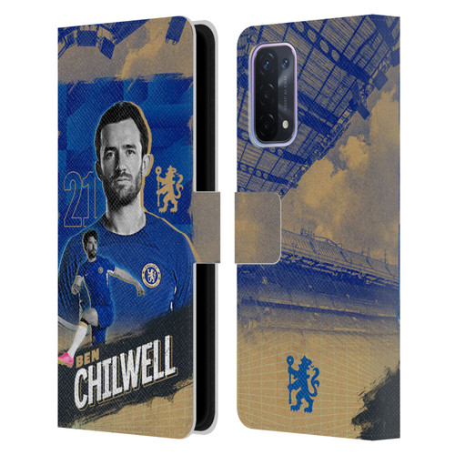 Chelsea Football Club 2023/24 First Team Ben Chilwell Leather Book Wallet Case Cover For OPPO A54 5G