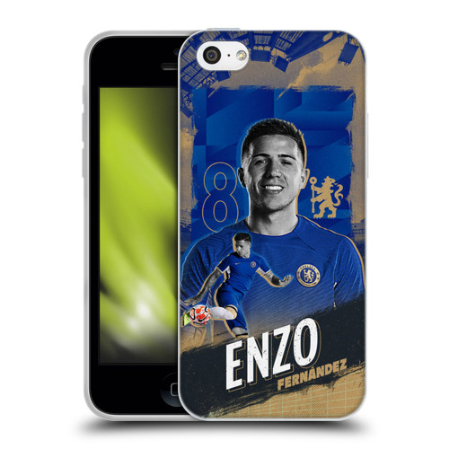 Chelsea Football Club 2023/24 First Team Enzo Fernández Soft Gel Case for Apple iPhone 5c