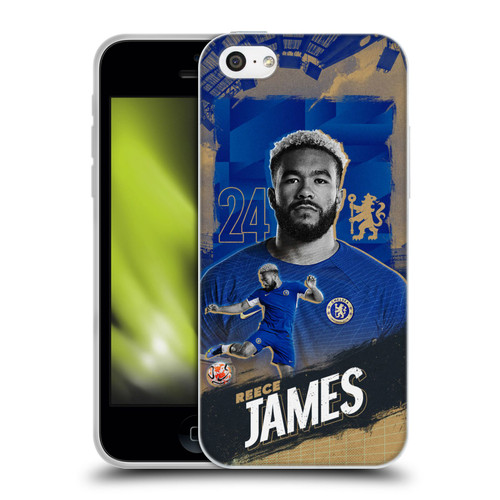 Chelsea Football Club 2023/24 First Team Reece James Soft Gel Case for Apple iPhone 5c