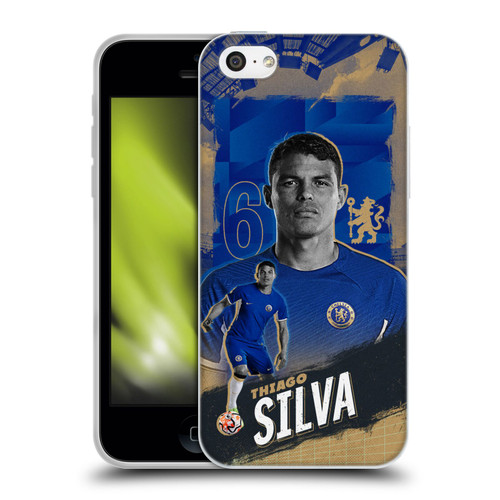 Chelsea Football Club 2023/24 First Team Thiago Silva Soft Gel Case for Apple iPhone 5c