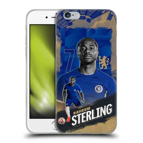 Chelsea Football Club 2023/24 First Team Raheem Sterling Soft Gel Case for Apple iPhone 6 / iPhone 6s