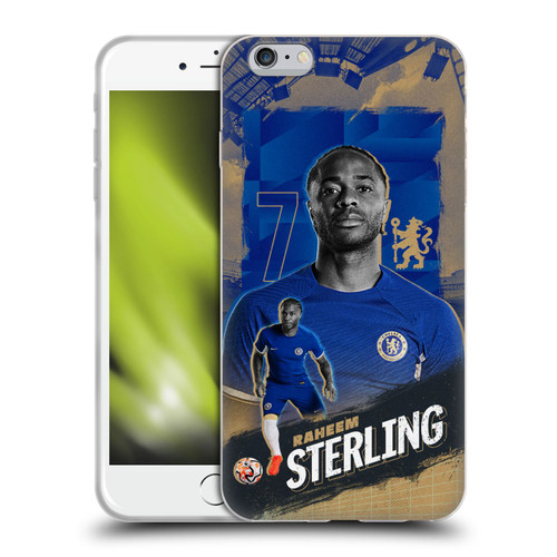Chelsea Football Club 2023/24 First Team Raheem Sterling Soft Gel Case for Apple iPhone 6 Plus / iPhone 6s Plus
