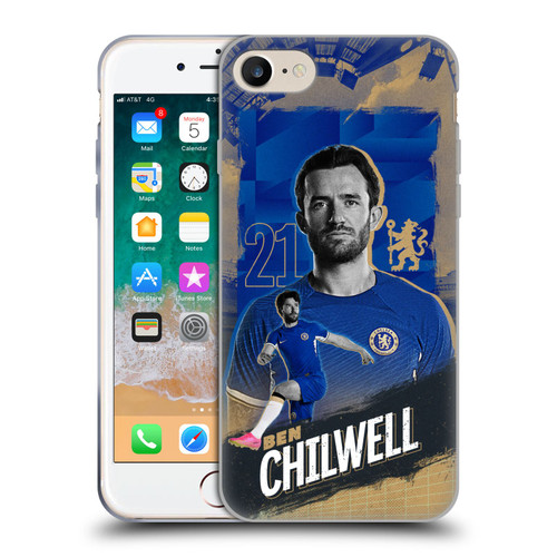 Chelsea Football Club 2023/24 First Team Ben Chilwell Soft Gel Case for Apple iPhone 7 / 8 / SE 2020 & 2022
