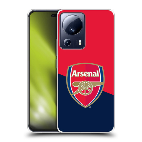 Arsenal FC Crest 2 Red & Blue Logo Soft Gel Case for Xiaomi 13 Lite 5G