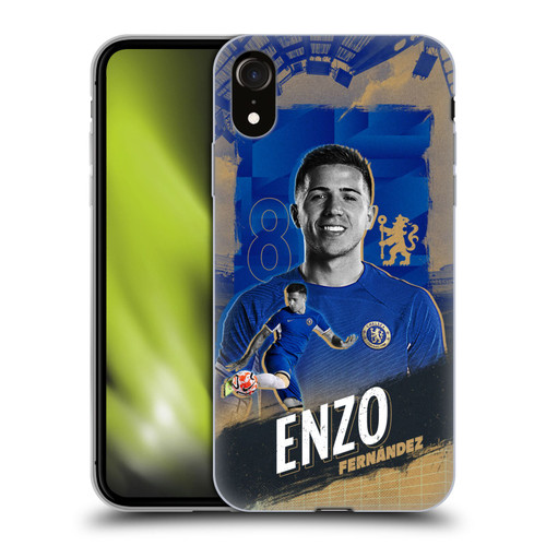 Chelsea Football Club 2023/24 First Team Enzo Fernández Soft Gel Case for Apple iPhone XR