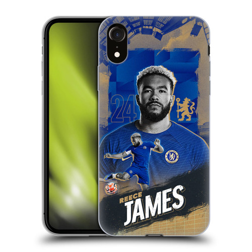 Chelsea Football Club 2023/24 First Team Reece James Soft Gel Case for Apple iPhone XR