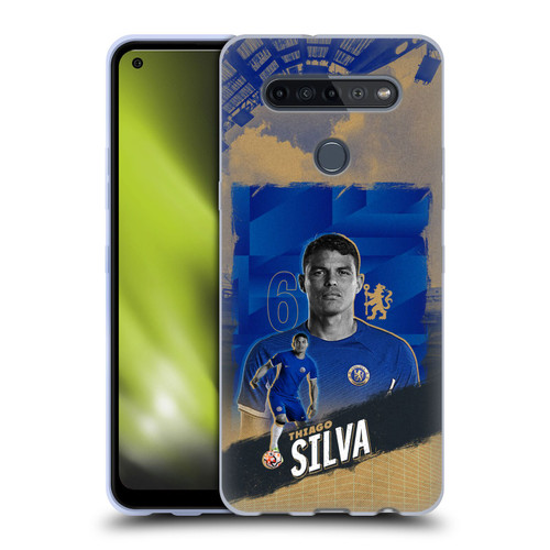 Chelsea Football Club 2023/24 First Team Thiago Silva Soft Gel Case for LG K51S