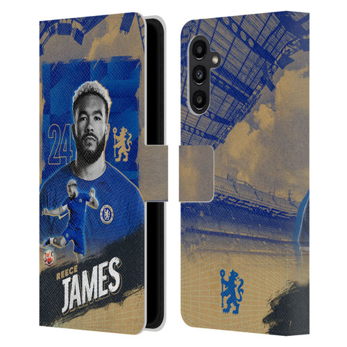 Chelsea Football Club 2023/24 First Team Reece James Leather Book Wallet Case Cover For Samsung Galaxy A13 5G (2021)