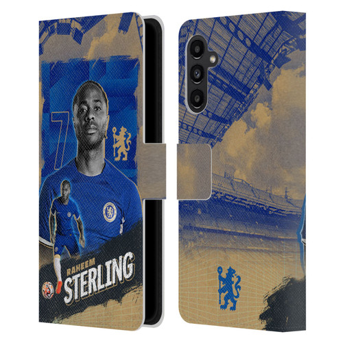 Chelsea Football Club 2023/24 First Team Raheem Sterling Leather Book Wallet Case Cover For Samsung Galaxy A13 5G (2021)