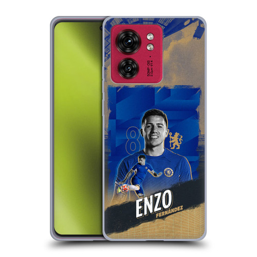 Chelsea Football Club 2023/24 First Team Enzo Fernández Soft Gel Case for Motorola Moto Edge 40
