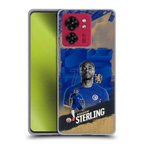 Chelsea Football Club 2023/24 First Team Raheem Sterling Soft Gel Case for Motorola Moto Edge 40