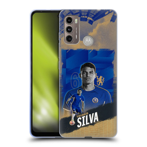 Chelsea Football Club 2023/24 First Team Thiago Silva Soft Gel Case for Motorola Moto G60 / Moto G40 Fusion