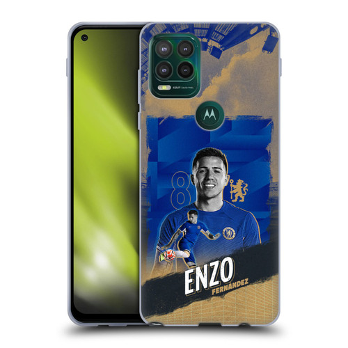 Chelsea Football Club 2023/24 First Team Enzo Fernández Soft Gel Case for Motorola Moto G Stylus 5G 2021