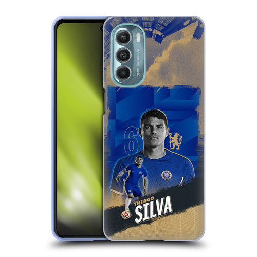 Chelsea Football Club 2023/24 First Team Thiago Silva Soft Gel Case for Motorola Moto G Stylus 5G (2022)